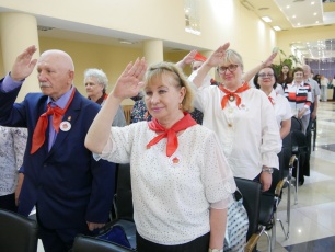 Состоялся торжественный пионерский слёт, посвящённый 100-летию пионерской организации.