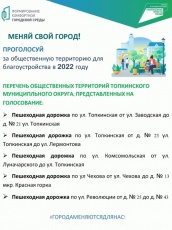 Голосование по программе "Формирование комфортной городской среды" 